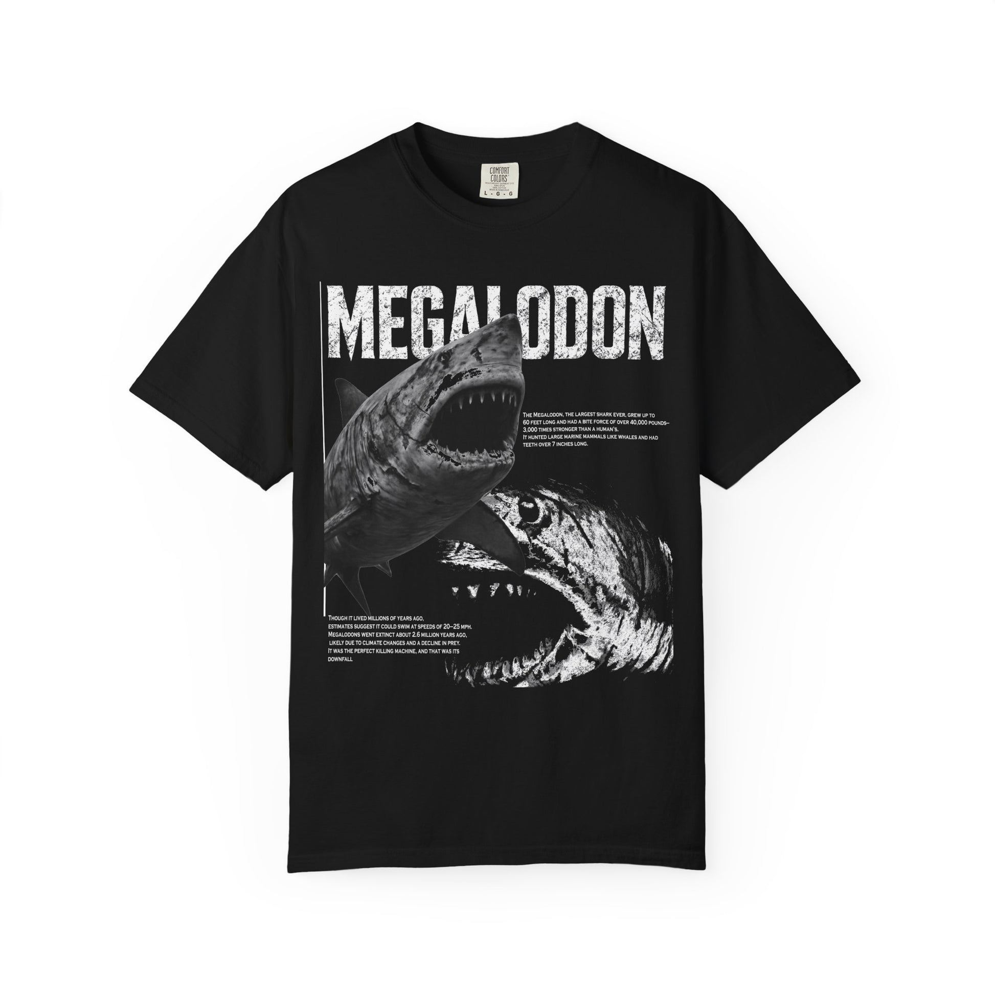 Megalodon Unisex T-Shirt, Shark Lover Gift, Ocean Protector Tee, Unique Graphic Shirt, Casual Streetwear