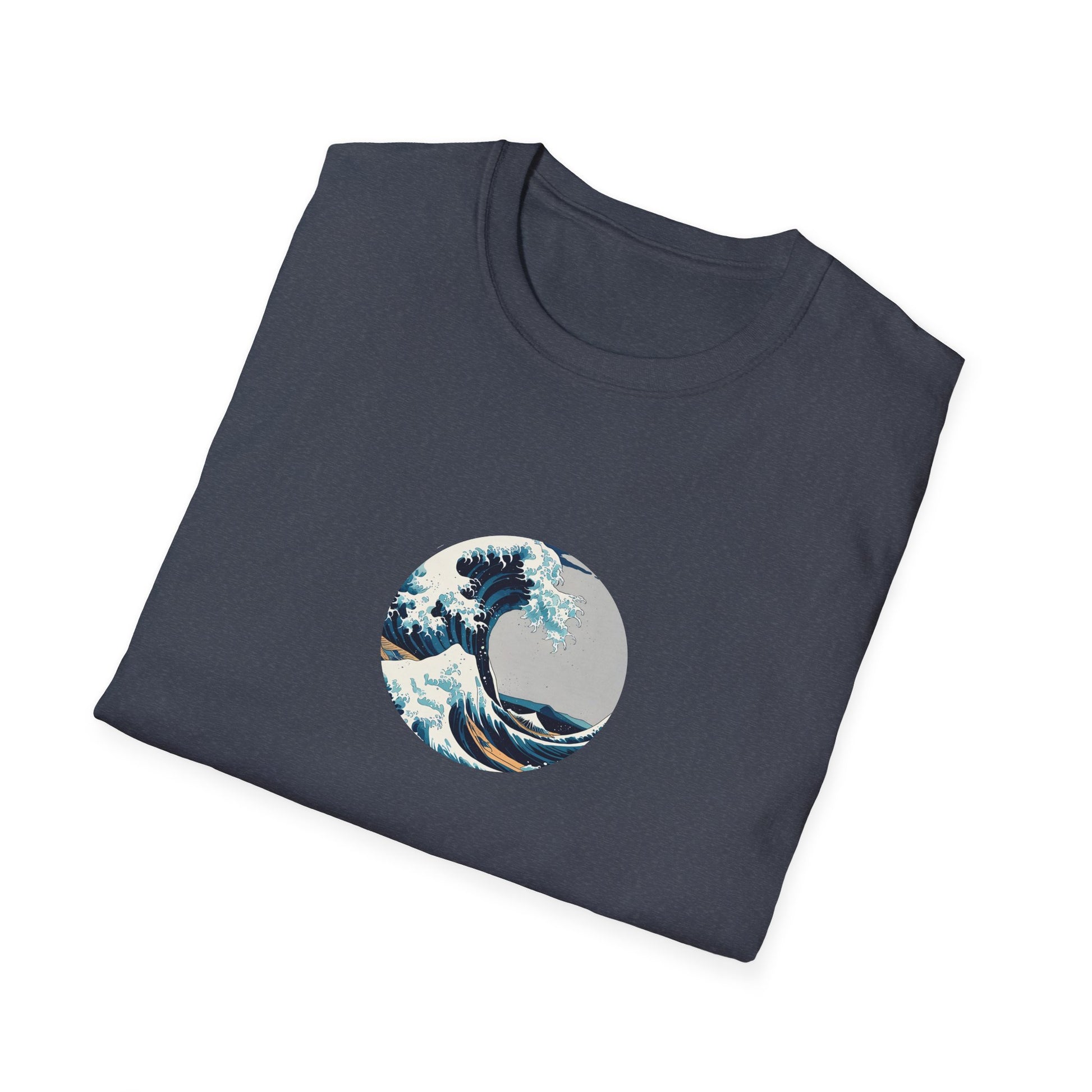 Stylish Unisex T-Shirt with Wave Art Design, Casual Tee, Gift for Ocean [...]