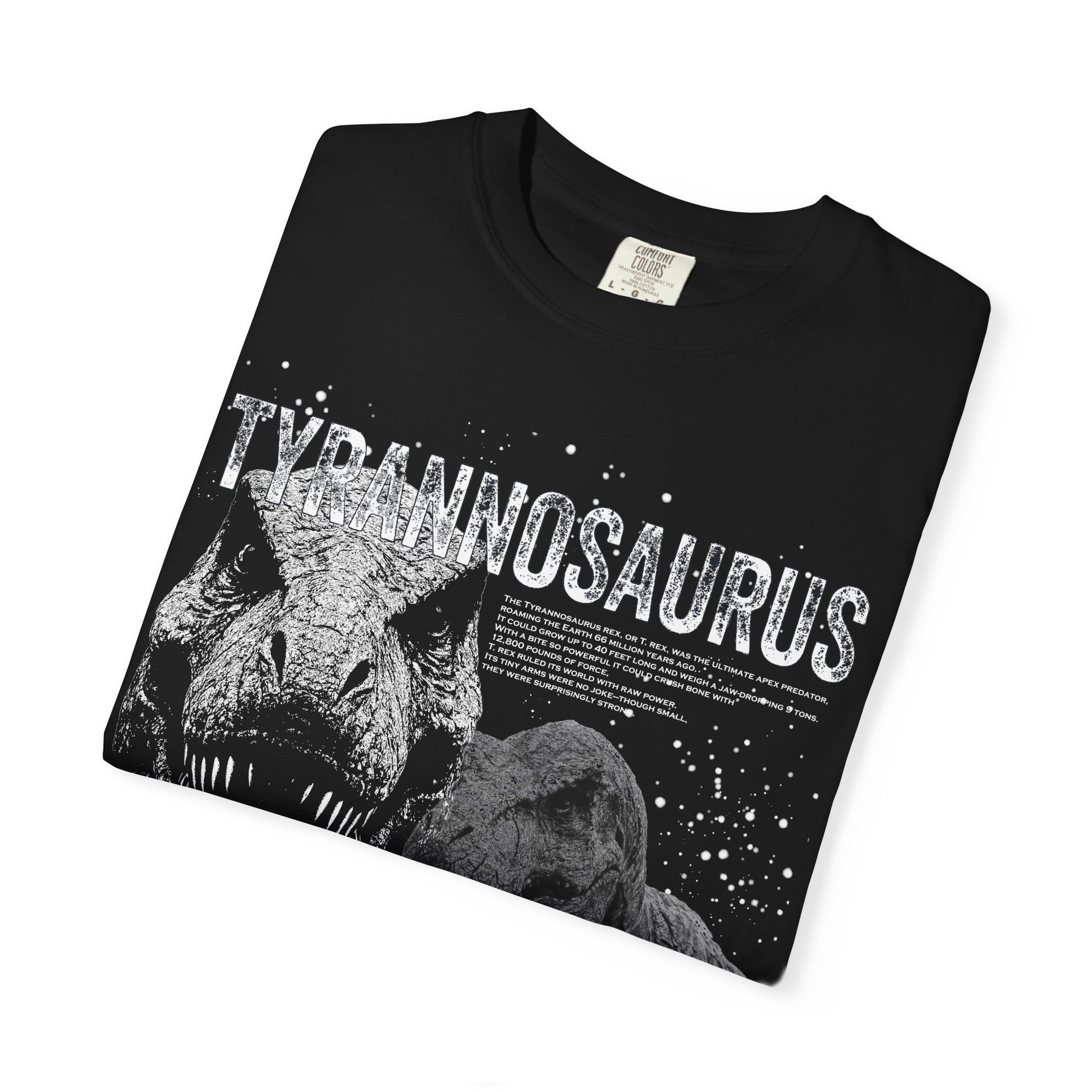 Dinosaur Graphic T-Shirt - Tyrannosaurus Tee, Unisex, Casual Wear, Gift for Dino Lovers, Unique Designs, Everyday Fashion