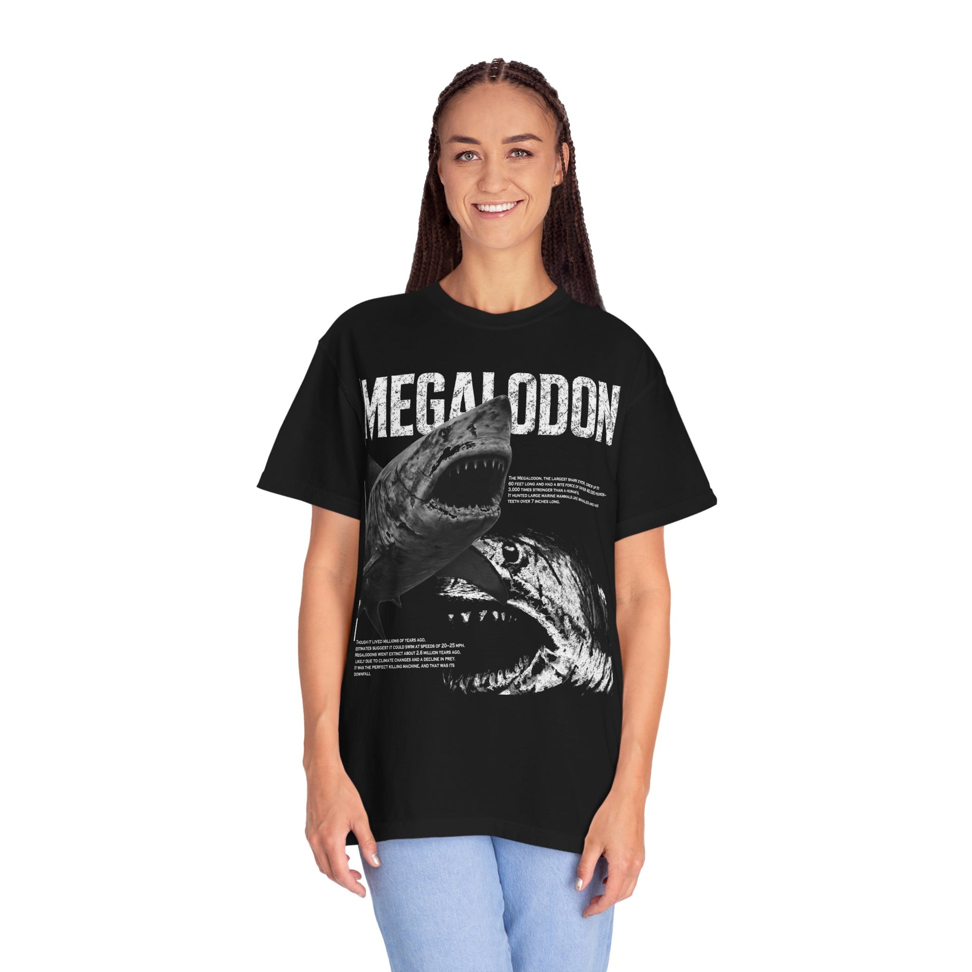Megalodon Unisex T-Shirt, Shark Lover Gift, Ocean Protector Tee, Unique Graphic Shirt, Casual Streetwear