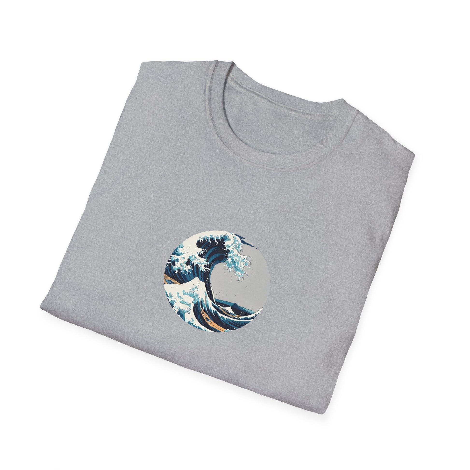 Stylish Unisex T-Shirt with Wave Art Design, Casual Tee, Gift for Ocean [...]