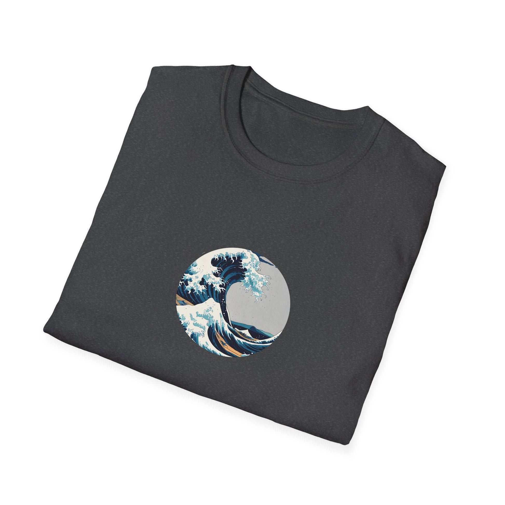 Stylish Unisex T-Shirt with Wave Art Design, Casual Tee, Gift for Ocean [...]